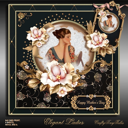 Elegant Ladies Card Front Mini Kit-3