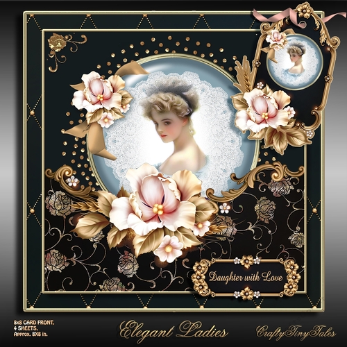 Elegant Ladies Card Front Mini Kit-4