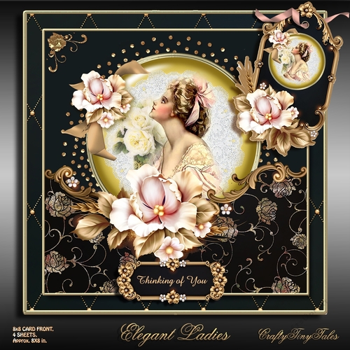 Elegant Ladies Card Front Mini Kit-5