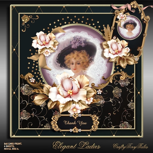 Elegant Ladies Card Front Mini Kit-6