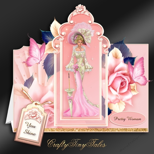 Pretty Lady Tent Card Kit-1