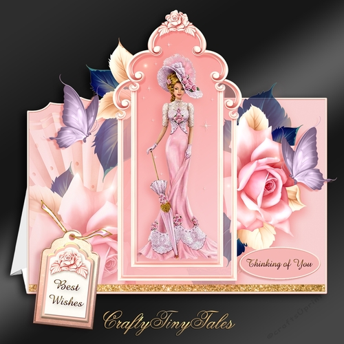Pretty Lady Tent Card Kit-2