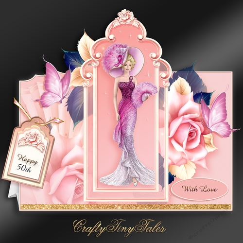 Pretty Lady Tent Card Kit-4