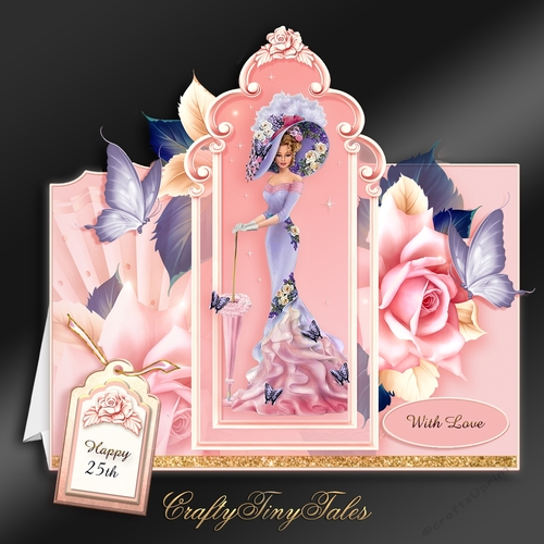 Pretty Lady Tent Card Kit-6