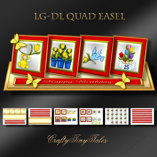 LG-DL QUAD Easel Card Kit-1