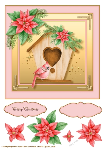 Winter Delights Pink CardFront -1