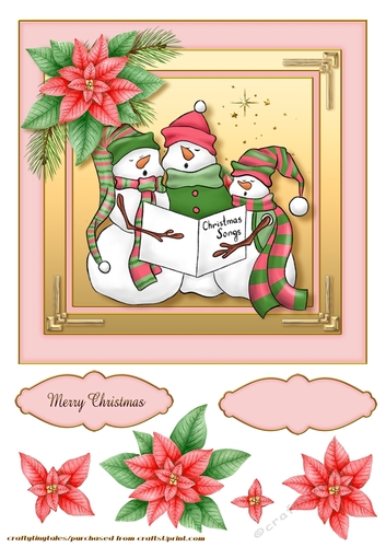 Winter Delights Pink CardFront -3