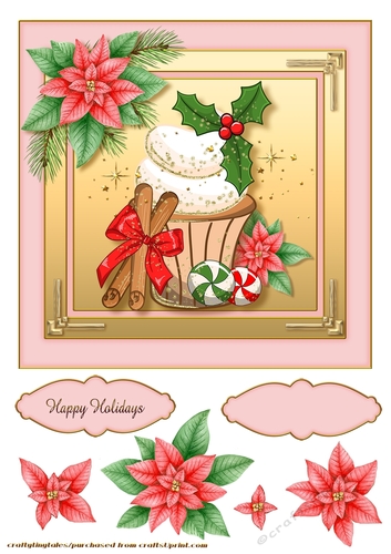 Winter Delights Pink CardFront -4