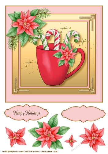 Winter Delights Pink CardFront -5