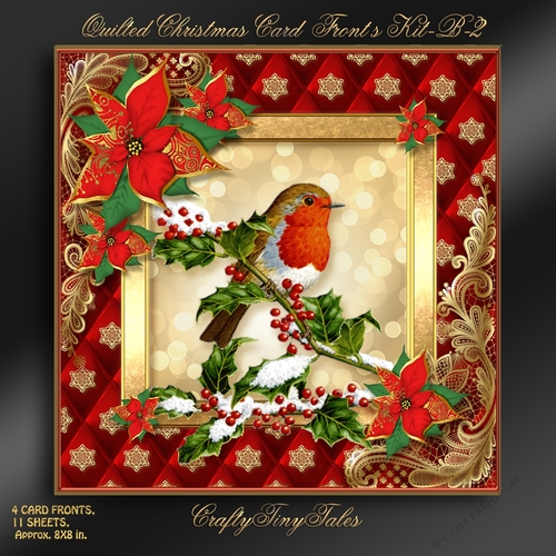 Quilted Christmas Card Front Kit-B-2