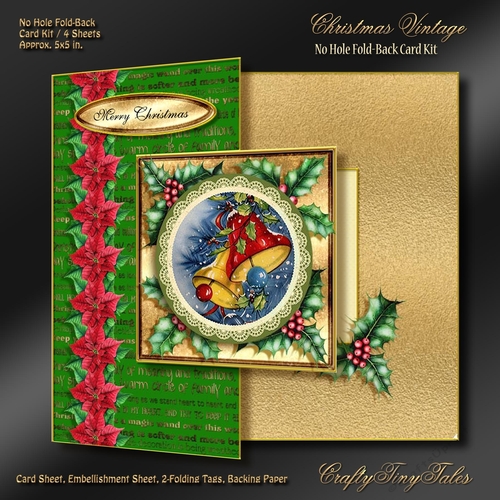 Christmas Vintage No Hole Fold Back Kit-6