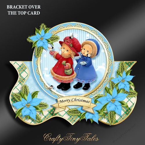 Bracket Over The Top Christmas Card Kit-4