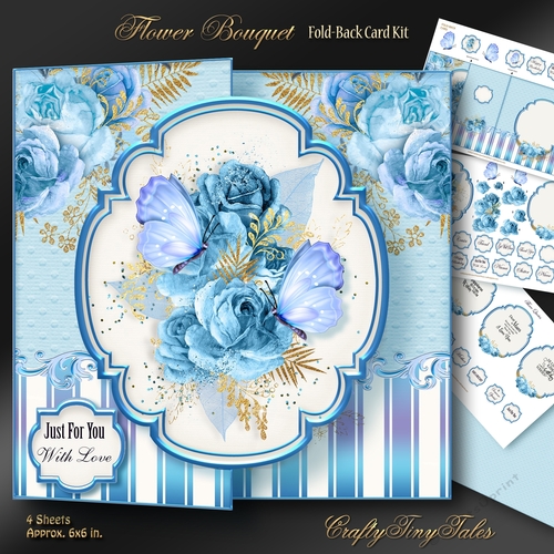 Flower Bouquet Fold Back Card Kit-2