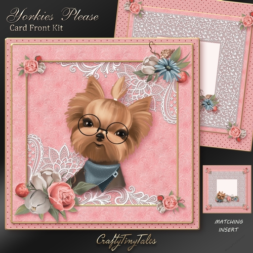 Yorkies Please Card Front Mini Kit-7