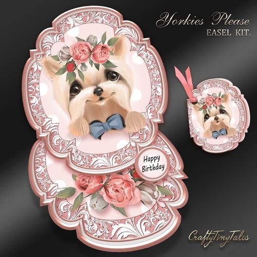Yorkies Please Easel Kit-5