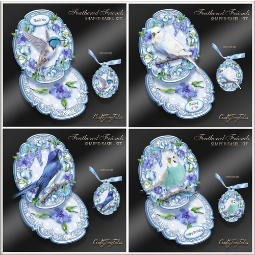 Feathered Friends Shaped Easel Bumper-1