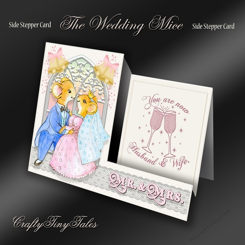 Side Stepper Wedding Mice Card Kit-2