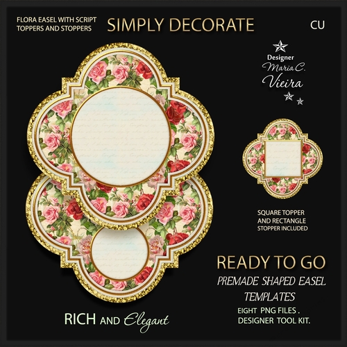 Rich and Elegant Premade Flora Easel Kits-1