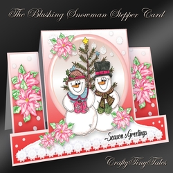 The Blushing Snowman Stepper Card Kit-4
