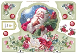 Ho Ho Ho Santa Gatefold QuickCard- (2)