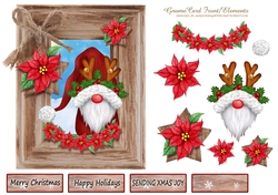 Christmas Gnome Wood Frame CardFront_3
