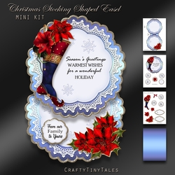 Christmas Stocking Shaped Easel Mini Kit-6