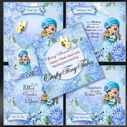 Spring Blossom Doll Quick Card MiniKit-3