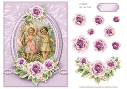 Cherubs Floral 6x8 Card Front- (1)