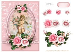 Cherubs Floral 6x8 Card Front- (2)