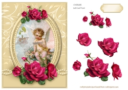 Cherubs Floral 6x8 Card Front- (3)