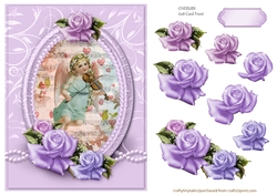 Cherubs Floral 6x8 Card Front- (5)