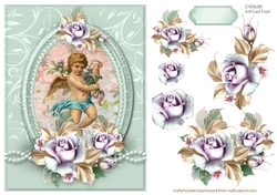Cherubs Floral 6x8 Card Front- (6)
