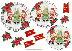 Christmas Time Pyramage Toppers- (6)