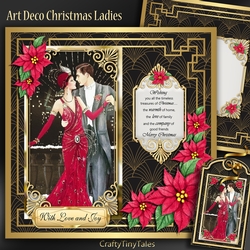 Art Deco Christmas Couple Mini Kit-2