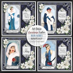 Art Deco Christmas Ladies Blue Series Bumper  