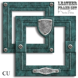 Green Leather Frame Set-3b