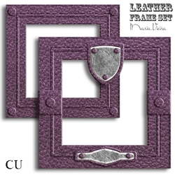 Grape Leather Frame Set-4b