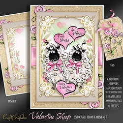 Valentine Sheep Card Front MiniKit-1