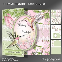 Hummingbird Fold Back Card Kit-1