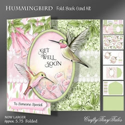 Hummingbird Fold Back Card Kit-2