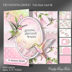 Hummingbird Fold Back Card Kit-4