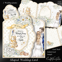 Shaped Wedding Full Card Kit