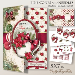 Pine Cones and Needles 5X7 Fold Back kit-2