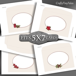 Pine Cones and Needles Christmas 5X7 Envelope Kit