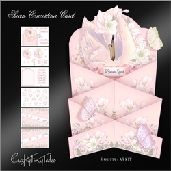 Swan Concertina Card
