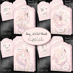 SWAN A5 Shaped Card BUNDLE