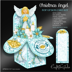 Teal Green Christmas Angel Pop-Up Box