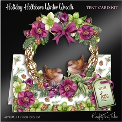 Holiday Hellebore Winter Wreath Kit-2