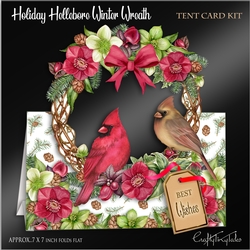 Holiday Hellebore Winter Wreath Kit-4