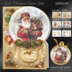 Christmas Santa Globe Shaped CardKit-1